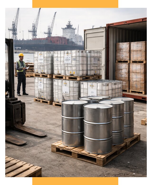 Доставка химического сырья из Индии от 256125 р. | СетСервис-Фрм