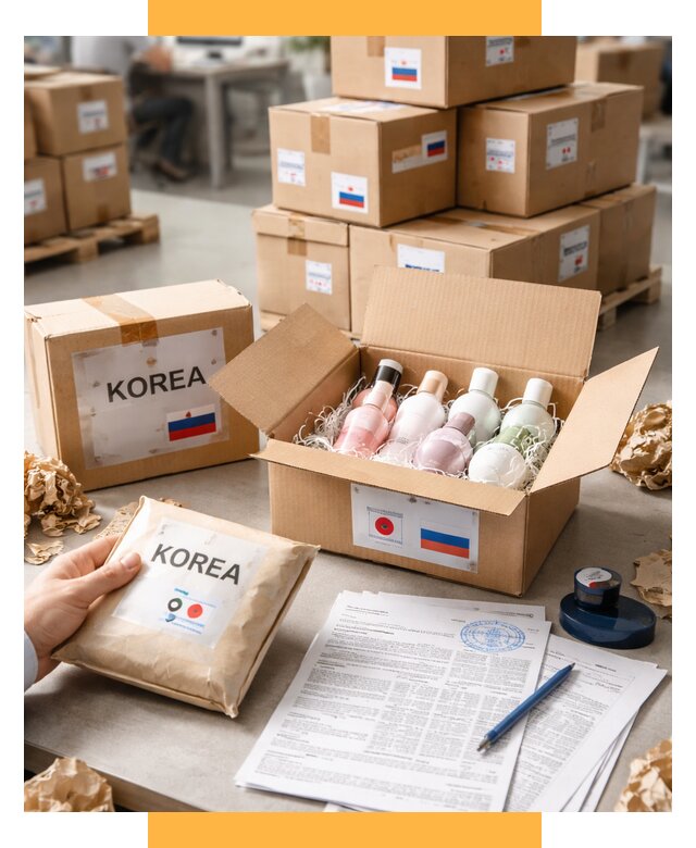 Доставка косметики из Кореи от 8708 р. под ключ | СетСервис-Фрм