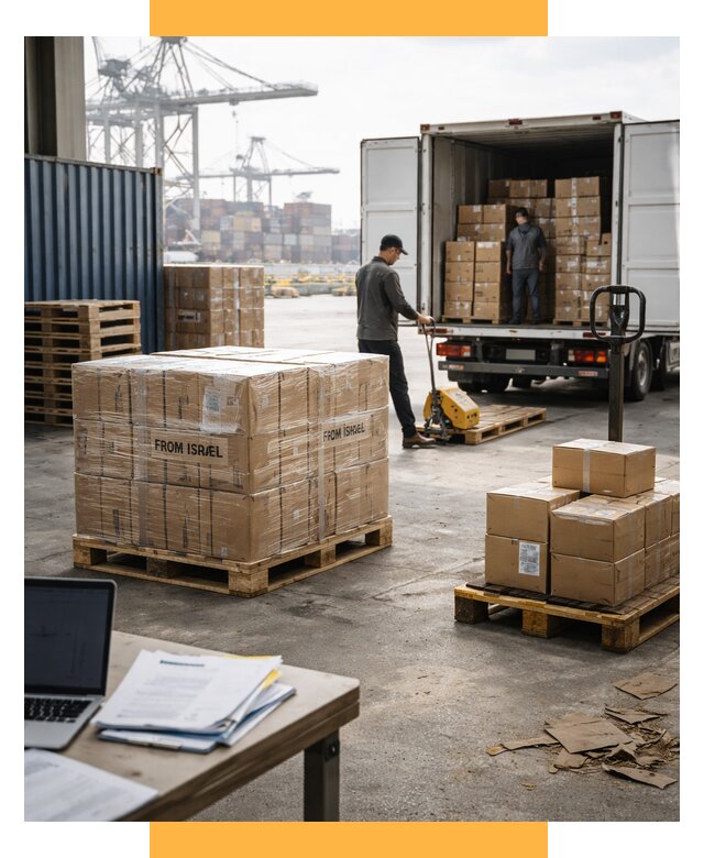 Доставка грузов из Израиля от 15368 р., логистика от СетСервис-Фрм