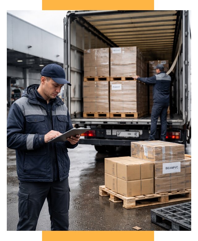 Доставка грузов из Беларуси от 15368 р. логистика СетСервис-Фрм