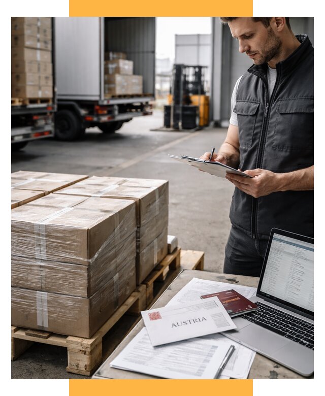 Доставка в Австрию от 66593 р. Логистика и экспорт СетСервис-Фрм