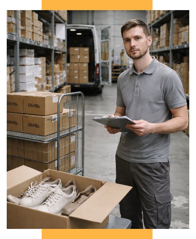 Доставка обуви из Китая и Турции от 4610 р. СетСервис-Фрм