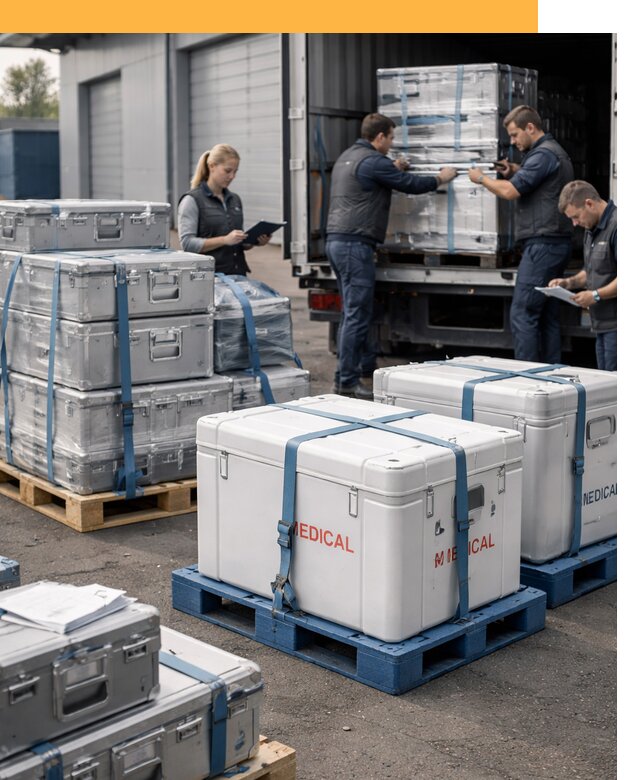 Перевозка медицинского оборудования по всему миру от 15368 руб