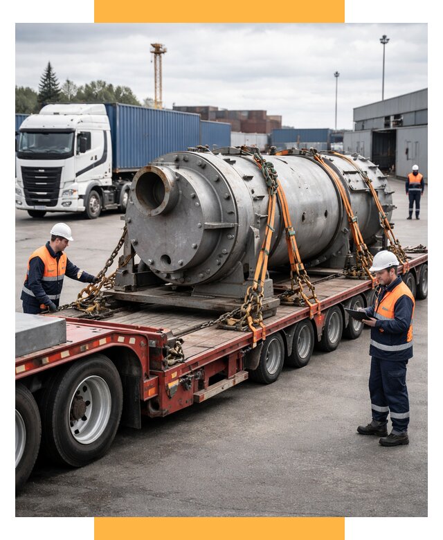 Перевозка тяжеловесных грузов под ключ от 153675 р. | СетСервис-Фрм