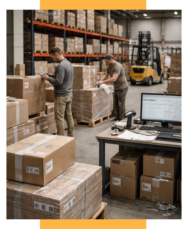 Склад консолидации в Европе от 6659 р., услуги СетСервис-Фрм